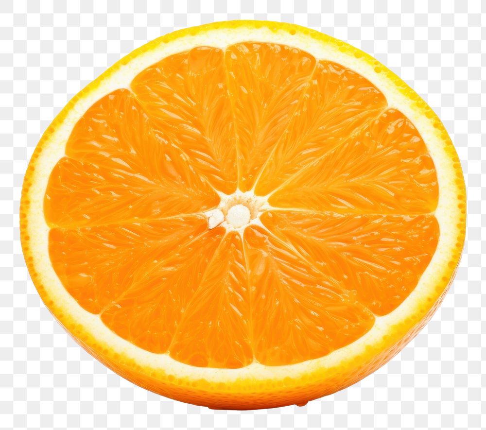 PNG  Half of orange fruit grapefruit plant food. AI generated Image by rawpixel.
