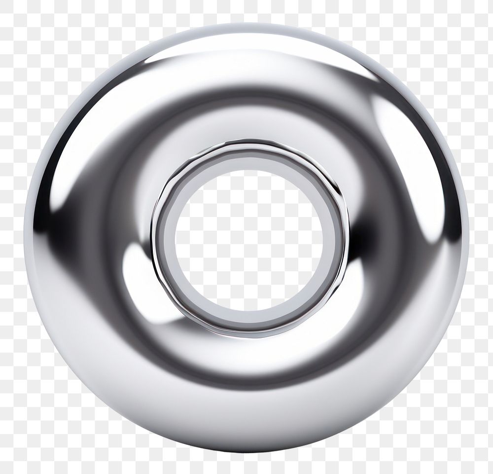 PNG  Donut icon silver steel white background. AI generated Image by rawpixel.