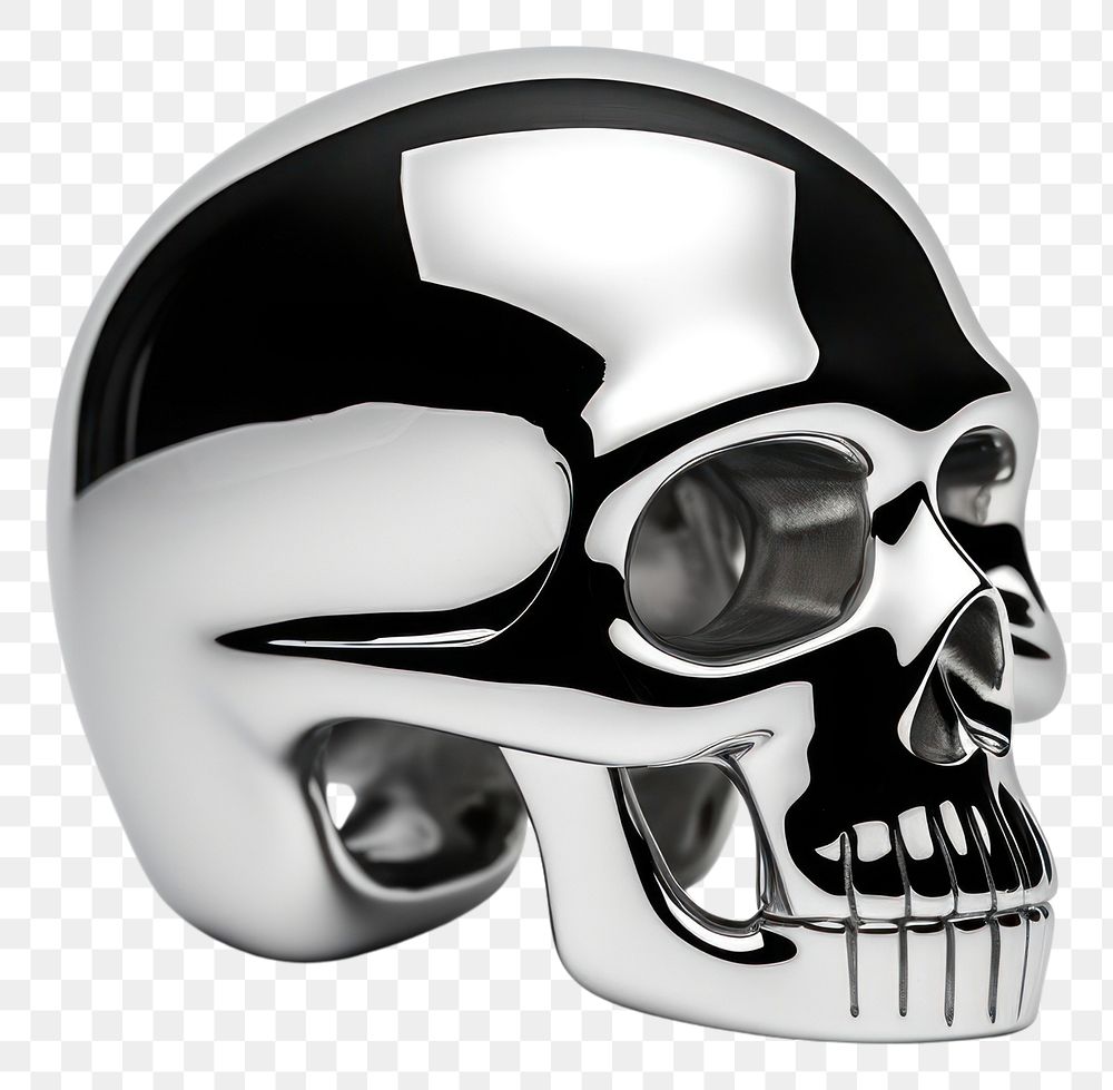 PNG  Skull icon white background platinum clothing. AI generated Image by rawpixel.