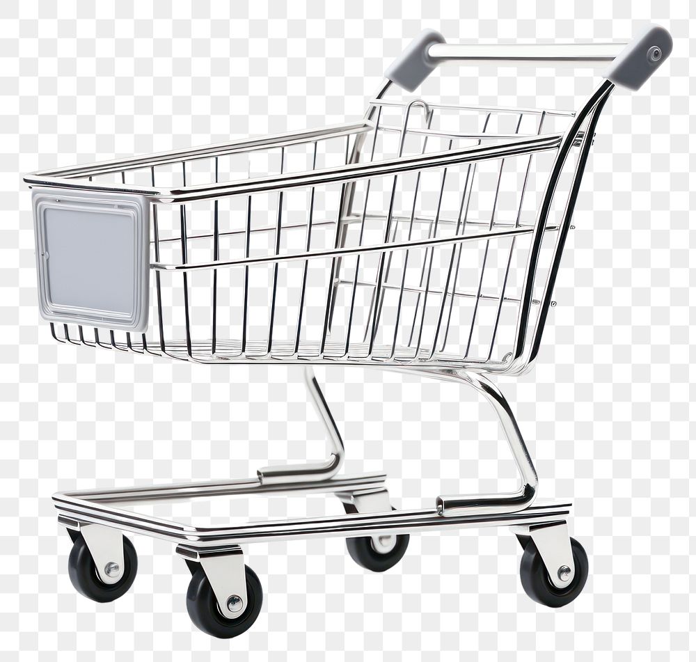 PNG  Shopping cart white background architecture consumerism
