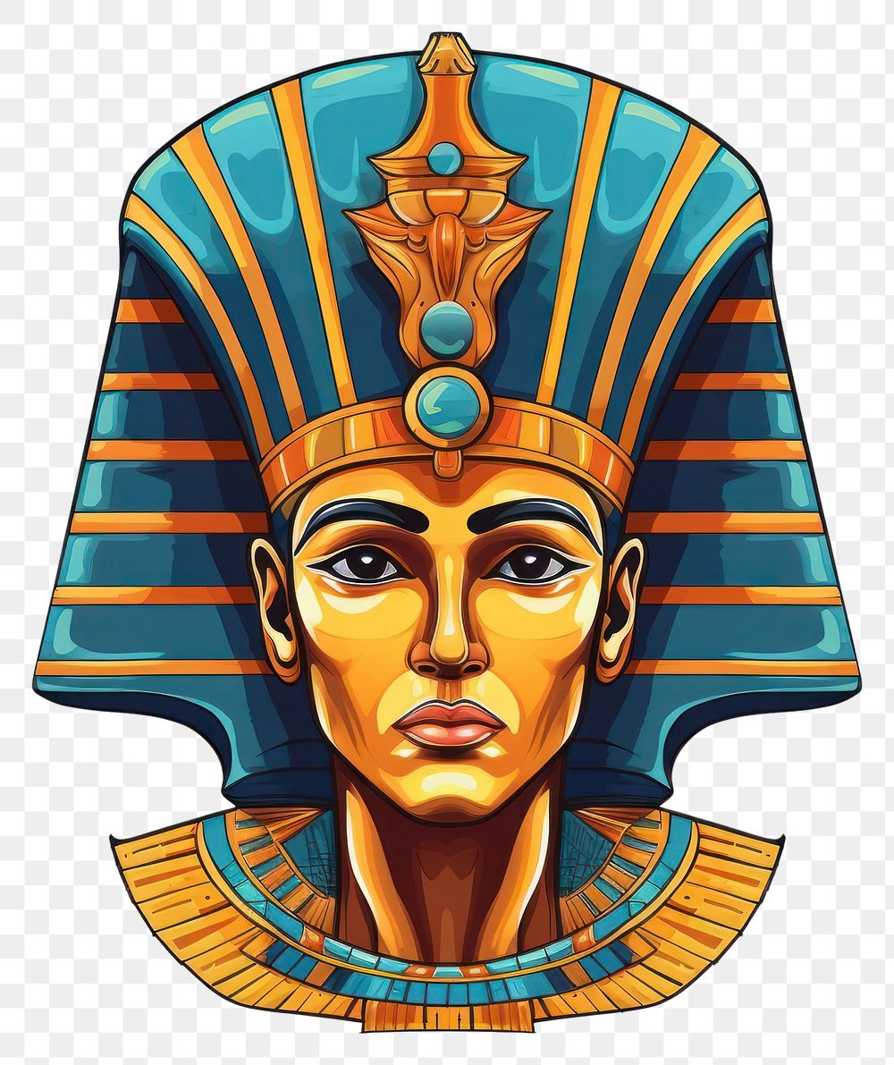 PNG  Egypt portrait head representation. AI generated Image by rawpixel.