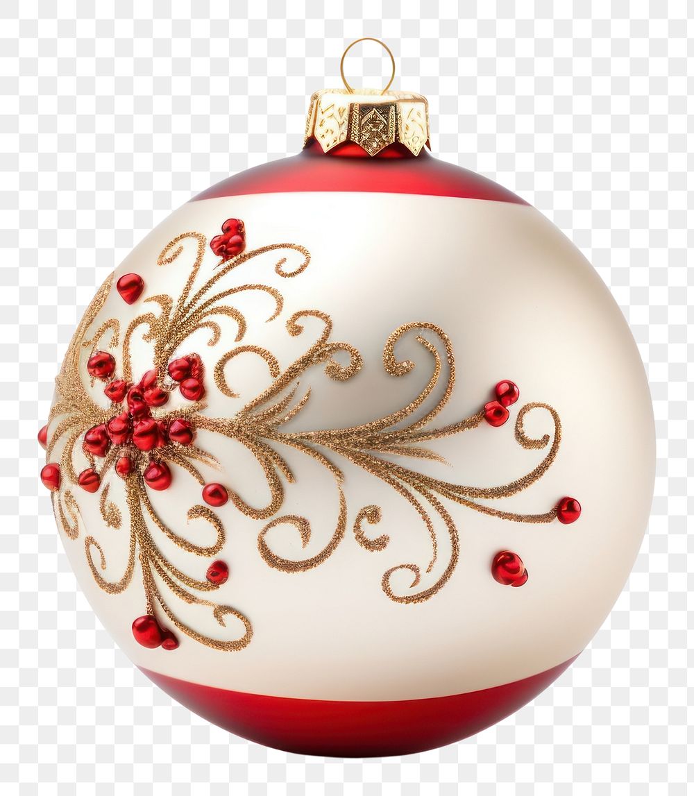 PNG Christmas ball christmas white background celebration. AI generated Image by rawpixel.