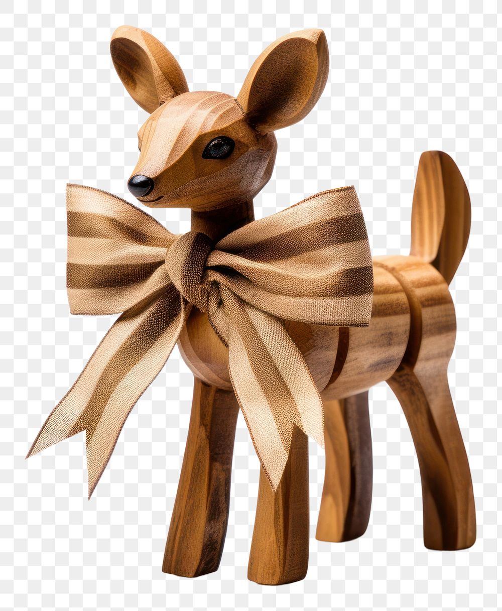 PNG Wood toy figurine ribbon. AI generated Image by rawpixel.
