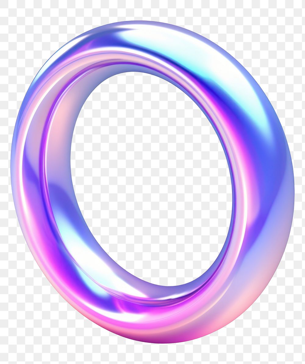 PNG Solid ring shape iridescent jewelry white background accessories. AI generated Image by rawpixel.
