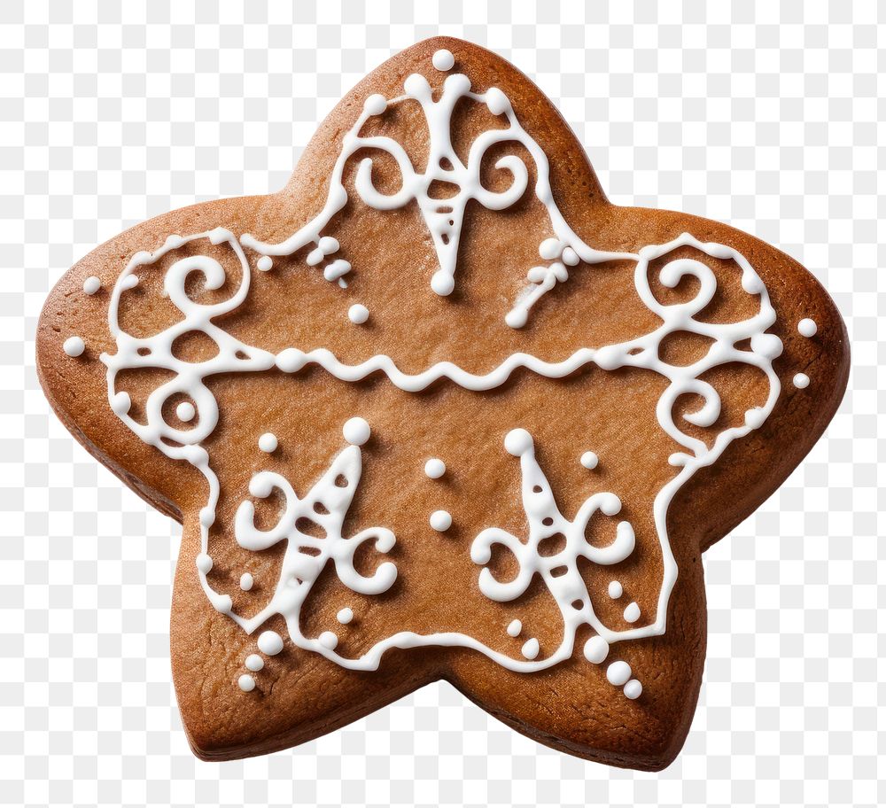 PNG Gingerbread gingerbread dessert biscuit. AI generated Image by rawpixel.