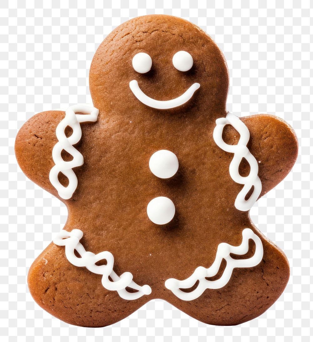 PNG Gingerbread gingerbread dessert cookie. AI generated Image by rawpixel.