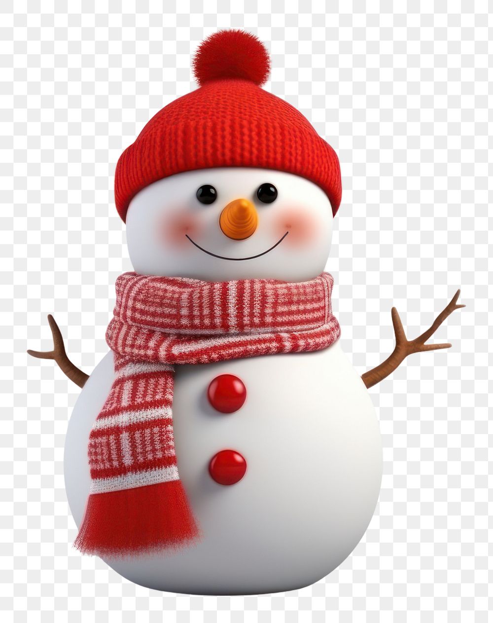 PNG Snowman winter white red