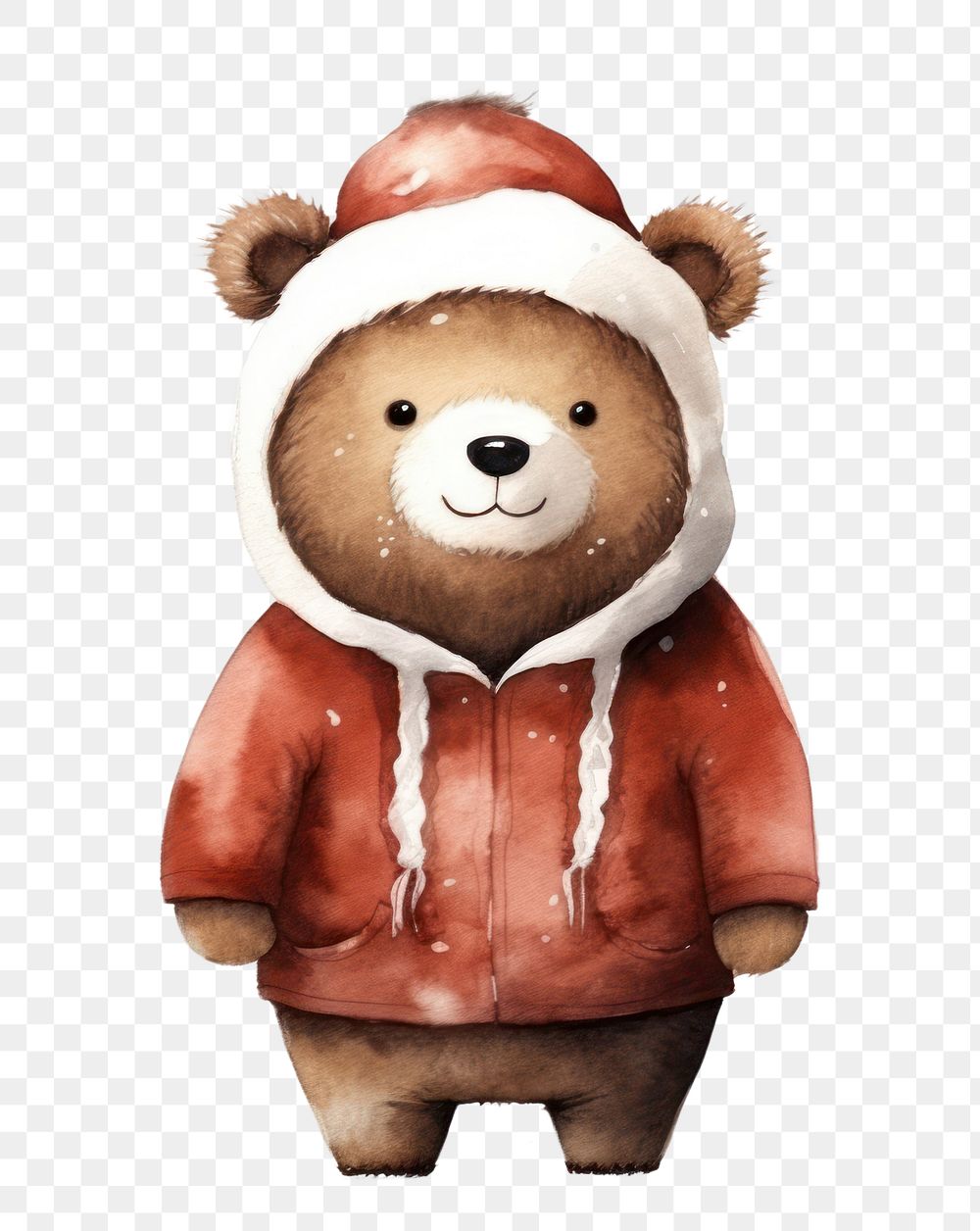 PNG Vintage christmas cute bear toy. AI generated Image by rawpixel.