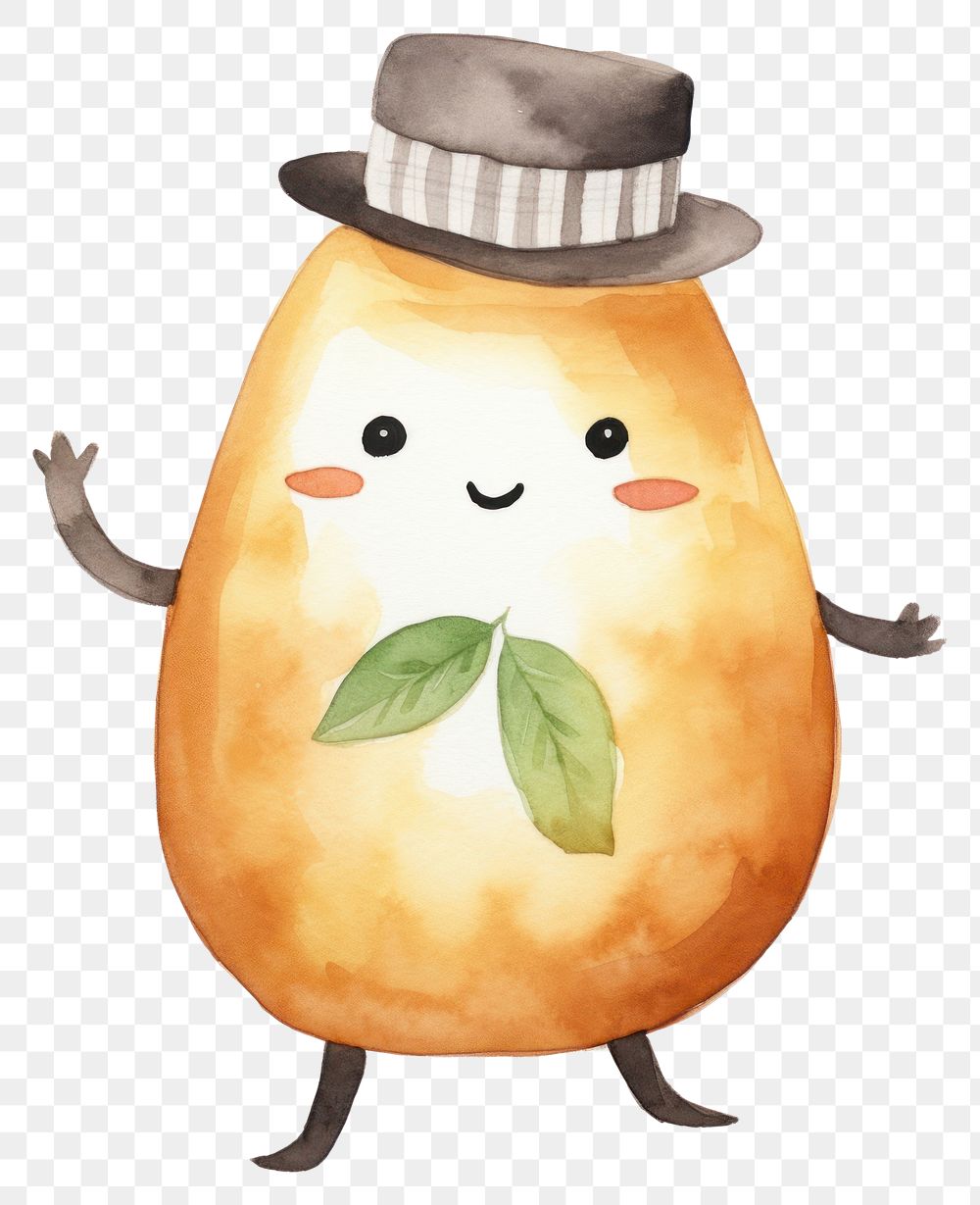 PNG  Potato dancing food anthropomorphic vegetable. AI generated Image by rawpixel.