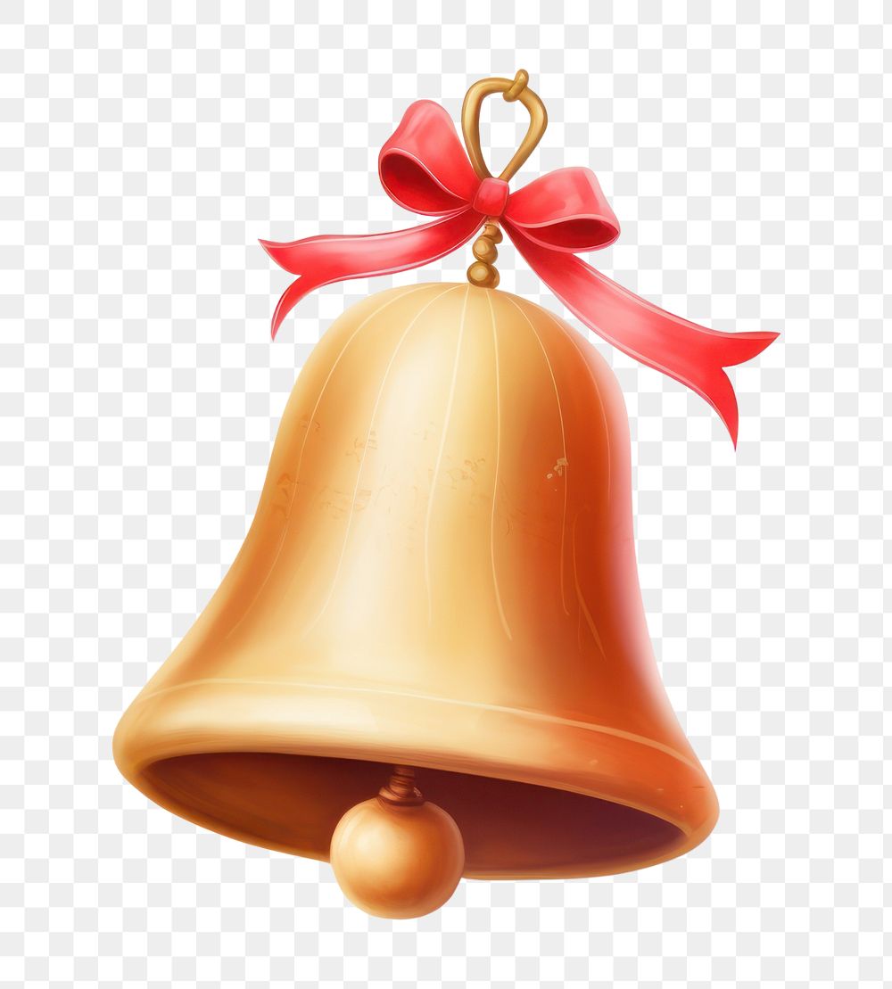 PNG Christmas bell decoration red white background celebration. AI generated Image by rawpixel.