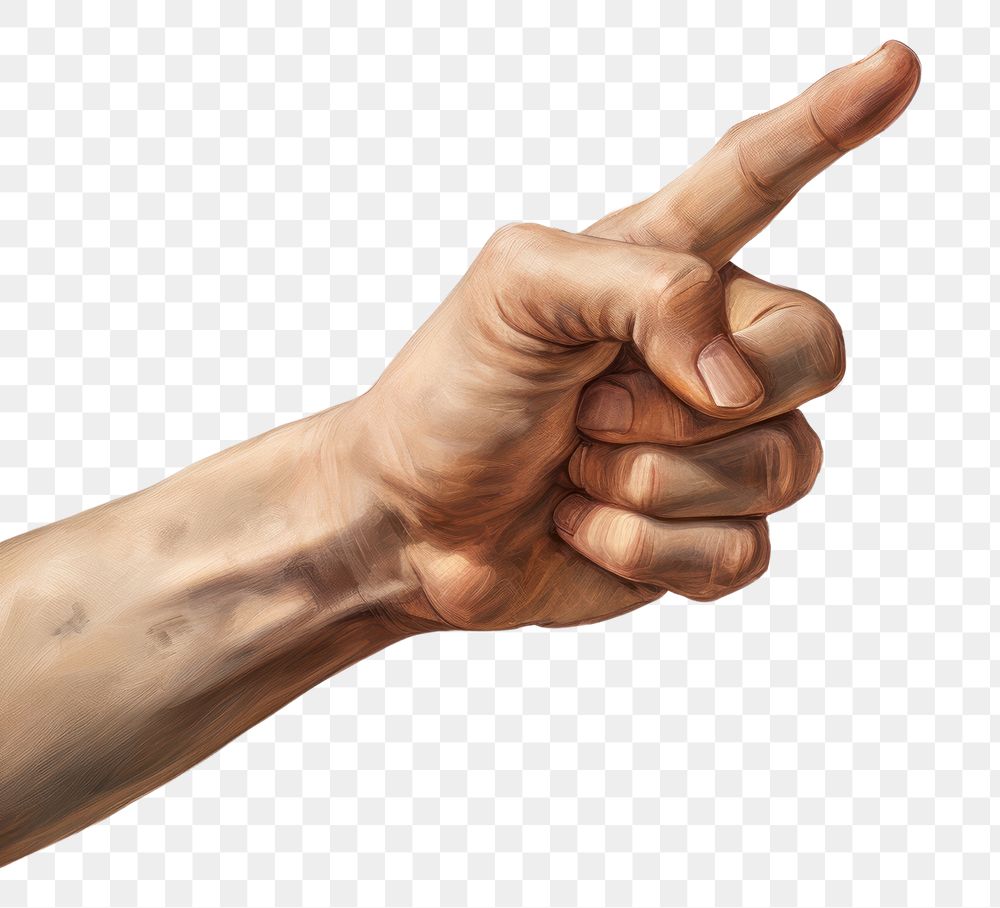 Pointing hand finger white background gesturing. AI generated Image by rawpixel.