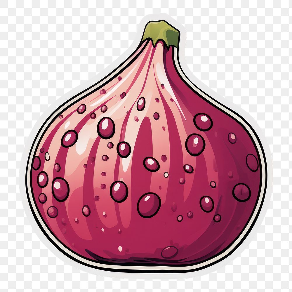 PNG  Half cut fig plant food pomegranate. AI generated Image by rawpixel.