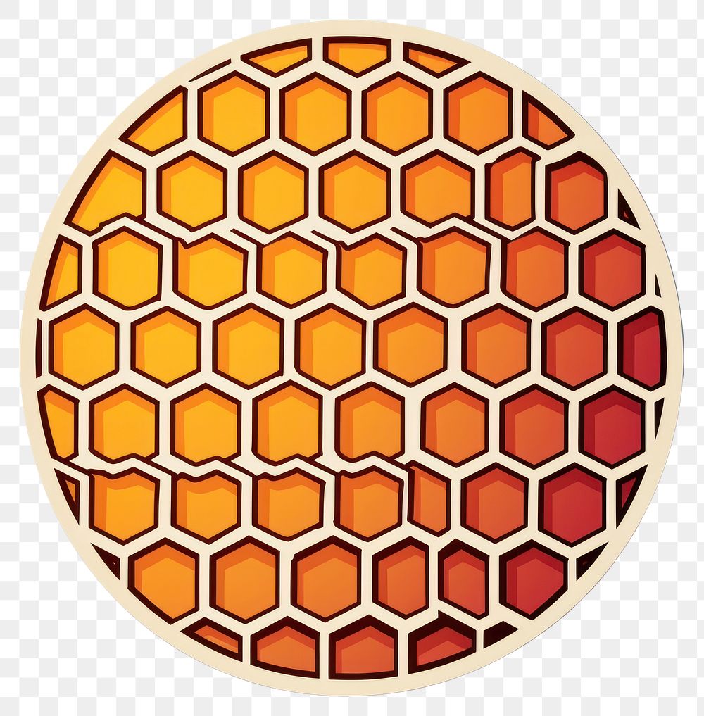PNG  Honey comb honeycomb white background hexagon. AI generated Image by rawpixel.