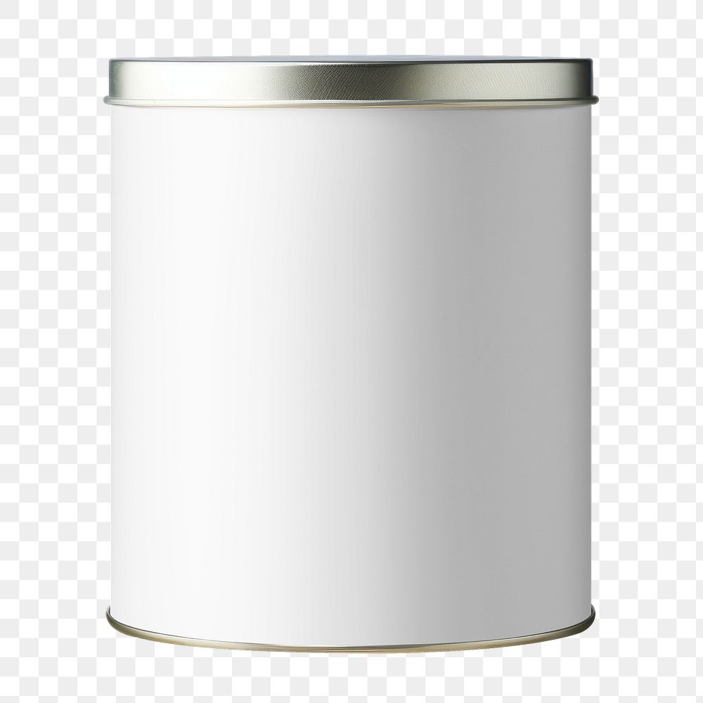 Food tin png, product packaging, transparent background