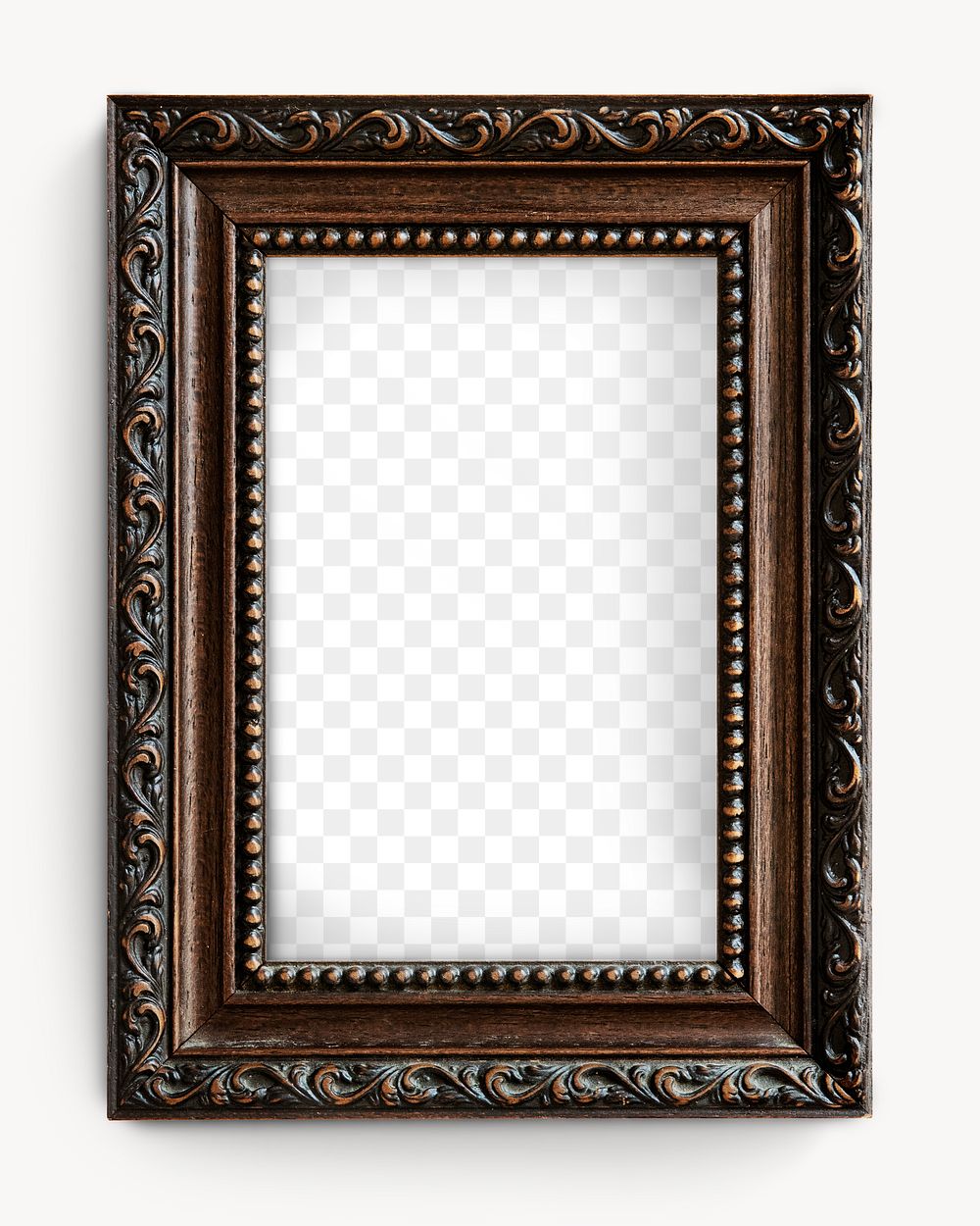 Vintage frame png, transparent mockup