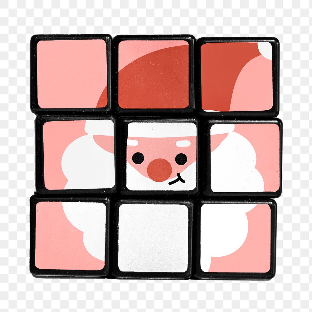 Cube puzzle toy png, transparent background
