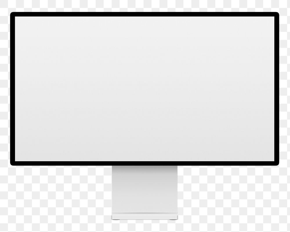Computer screen png, design element, transparent background