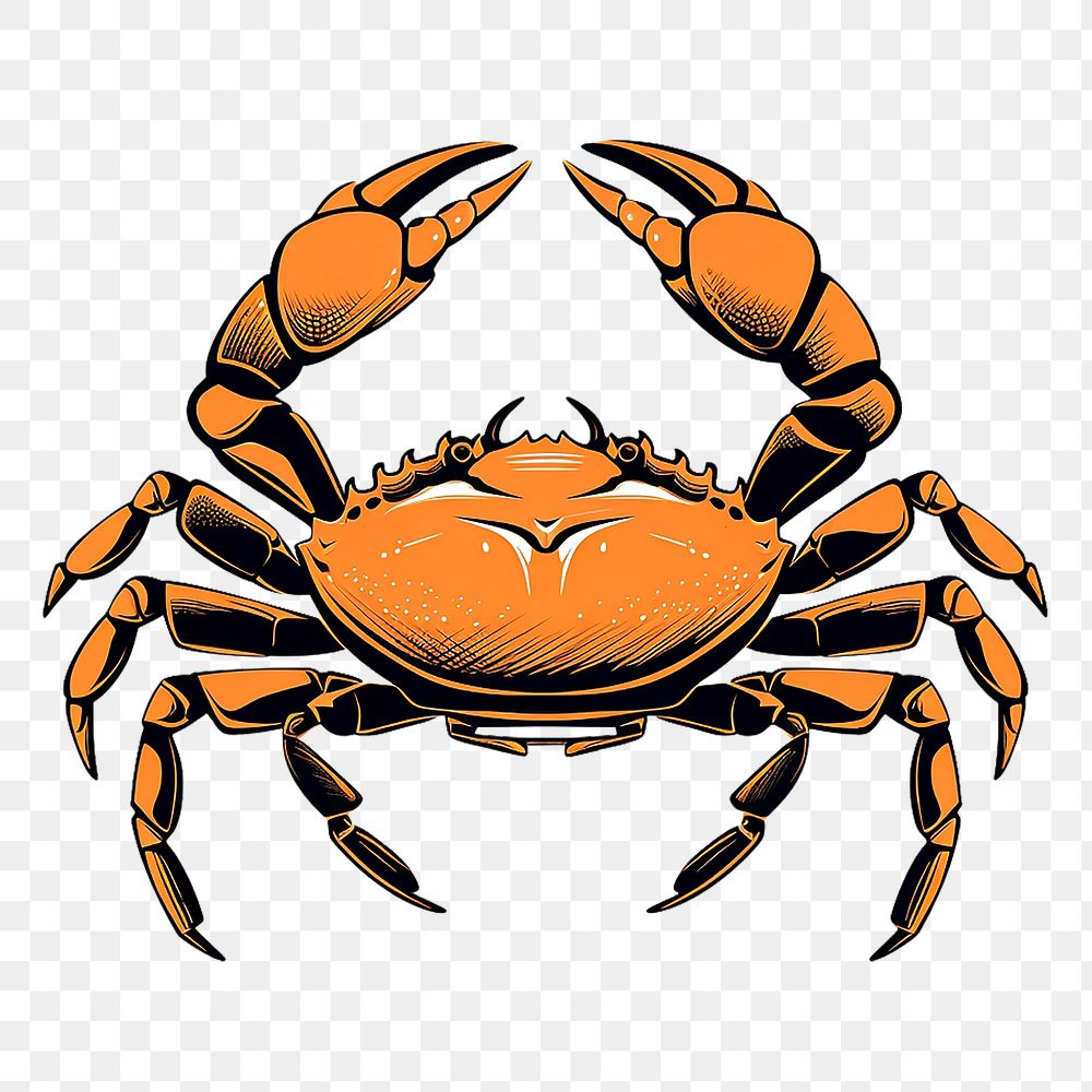 PNG Crab seafood animal white background. AI generated Image by rawpixel.