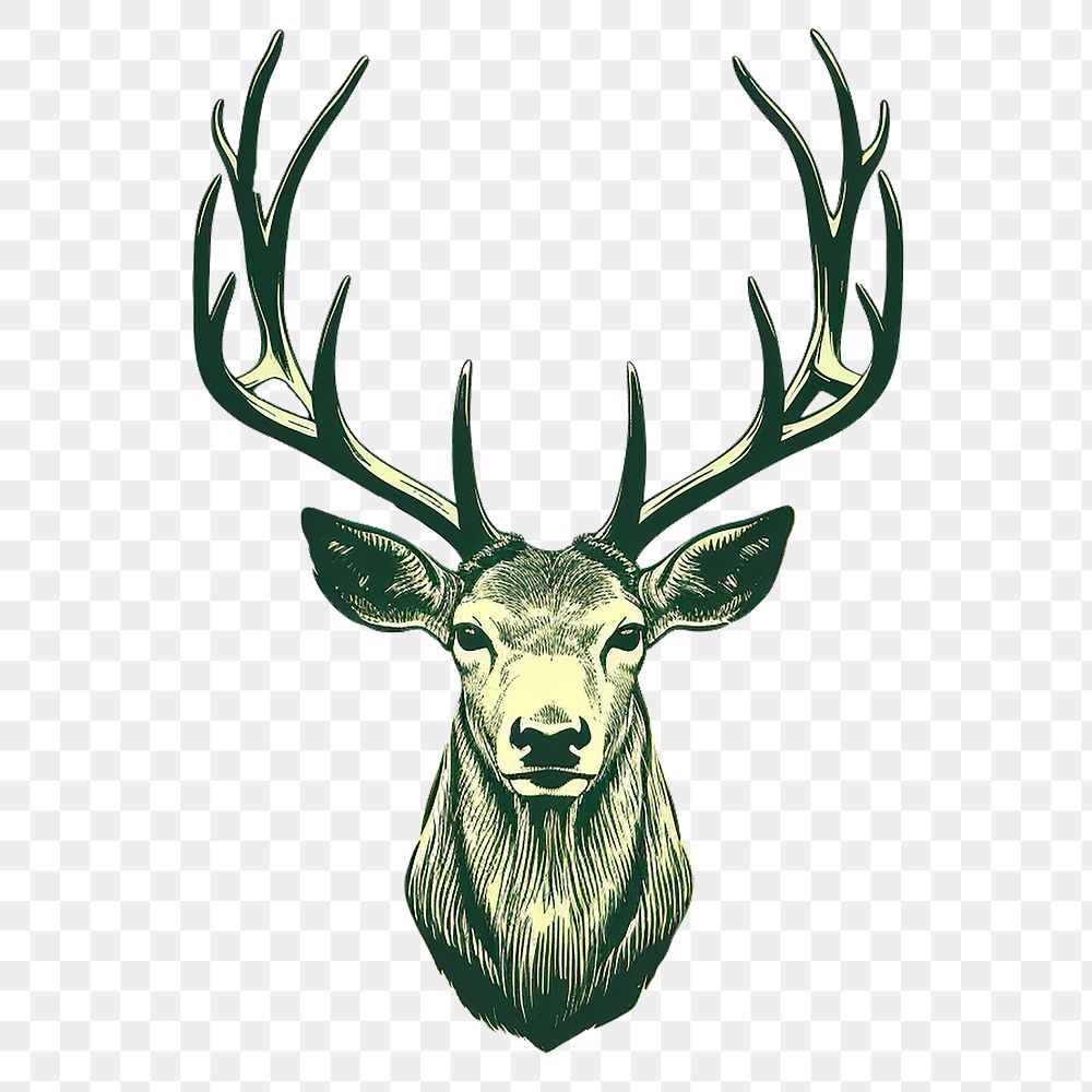 Deer Head Illustration Drawing Engraving Ink Line Art Vector Stock  Illustration - Download Image Now - iStock