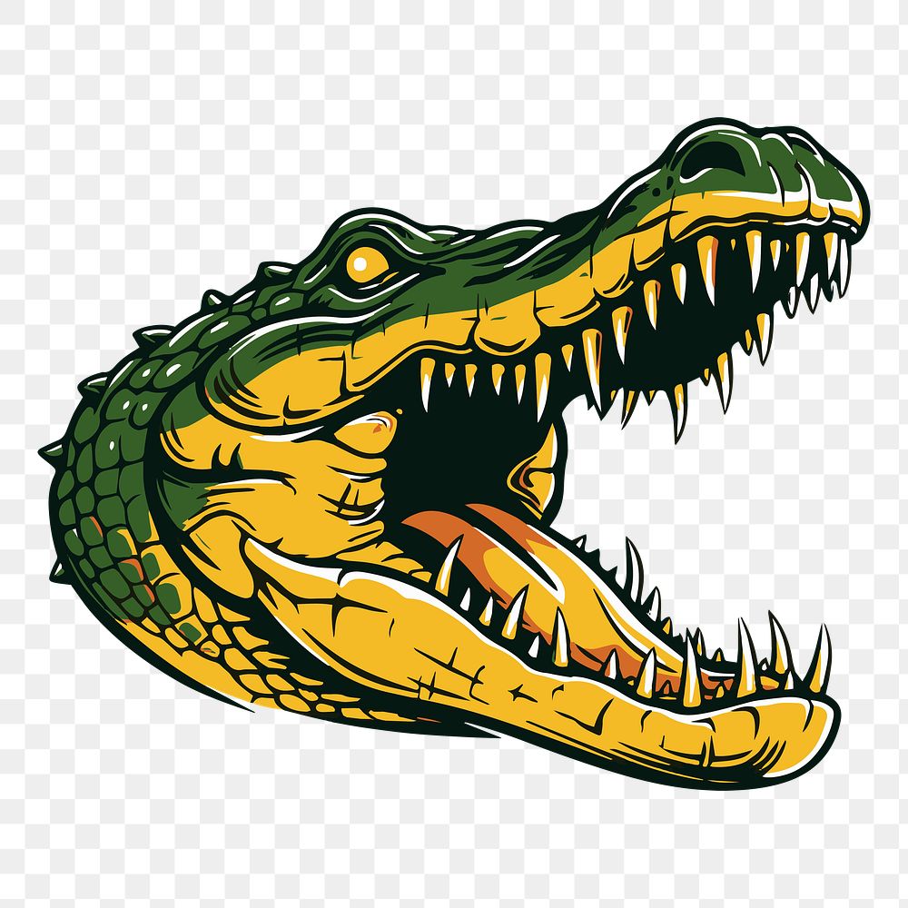 PNG Crocodile dinosaur reptile animal. AI generated Image by rawpixel.