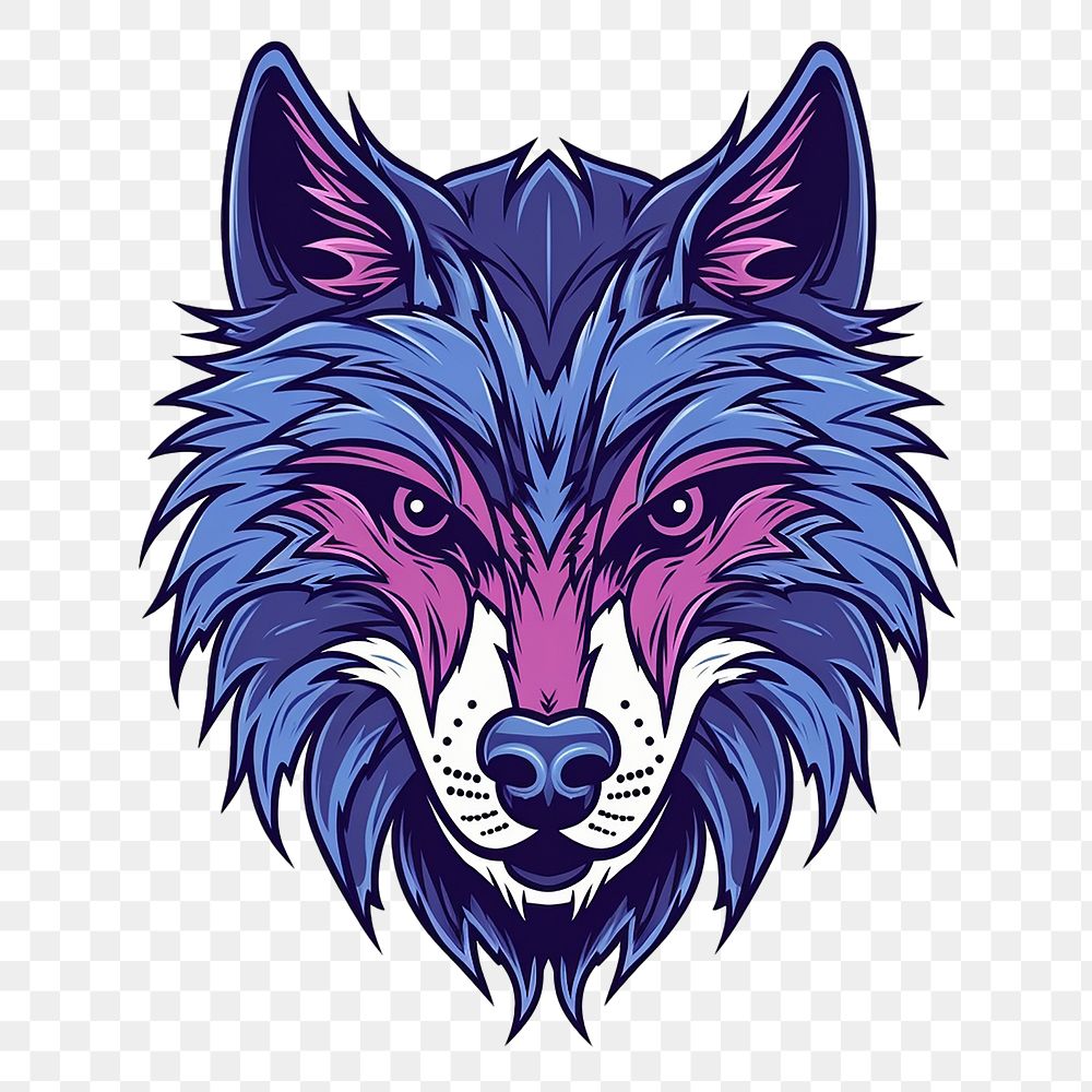 PNG Wolf mammal animal logo. 