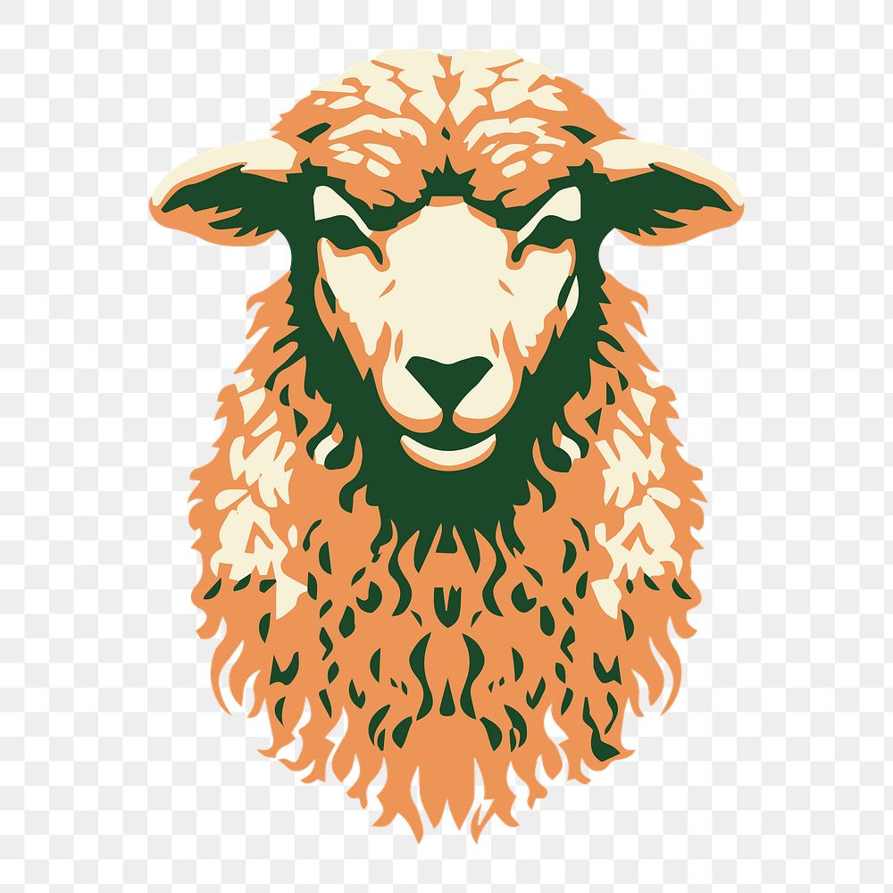 PNG Sheep logo livestock animal. AI generated Image by rawpixel.