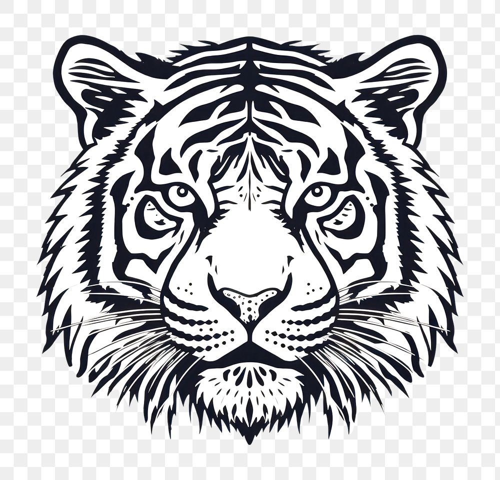 PNG Tiger wildlife drawing animal. AI generated Image by rawpixel.