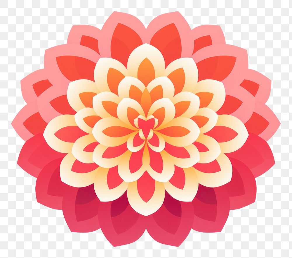 PNG Dahlia flower plant inflorescence. AI generated Image by rawpixel.