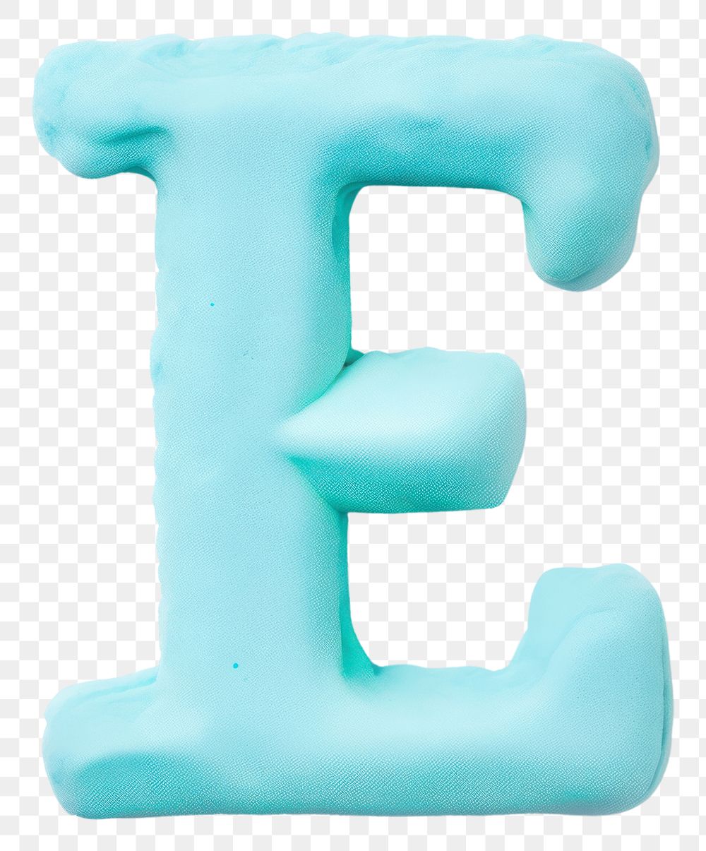 PNG Lowercase E letters plasticine text turquoise blue. AI generated Image by rawpixel.