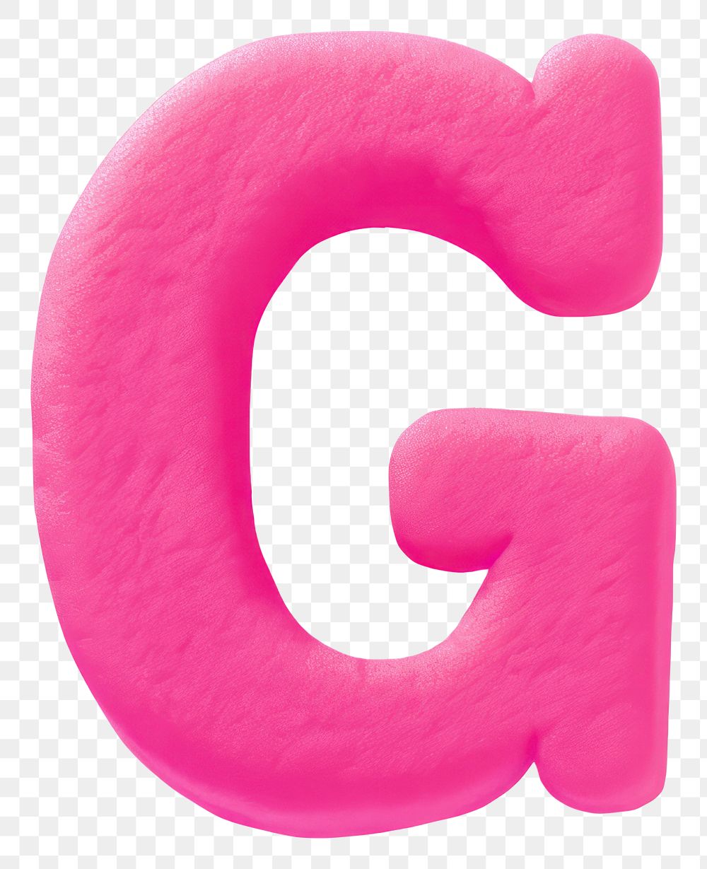 PNG Lowercase g letters plasticine text number pink. AI generated Image by rawpixel.