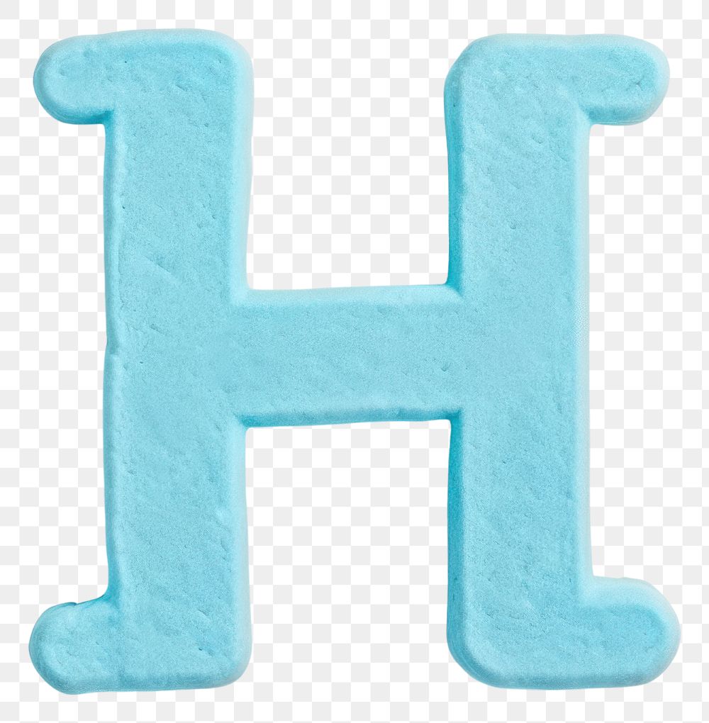 PNG Lowercase h letters plasticine text turquoise dessert. AI generated Image by rawpixel.