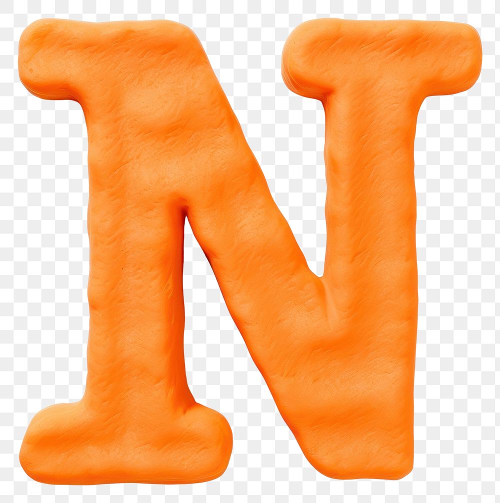 PNG N letters plasticine text alphabet food. AI generated Image by rawpixel.