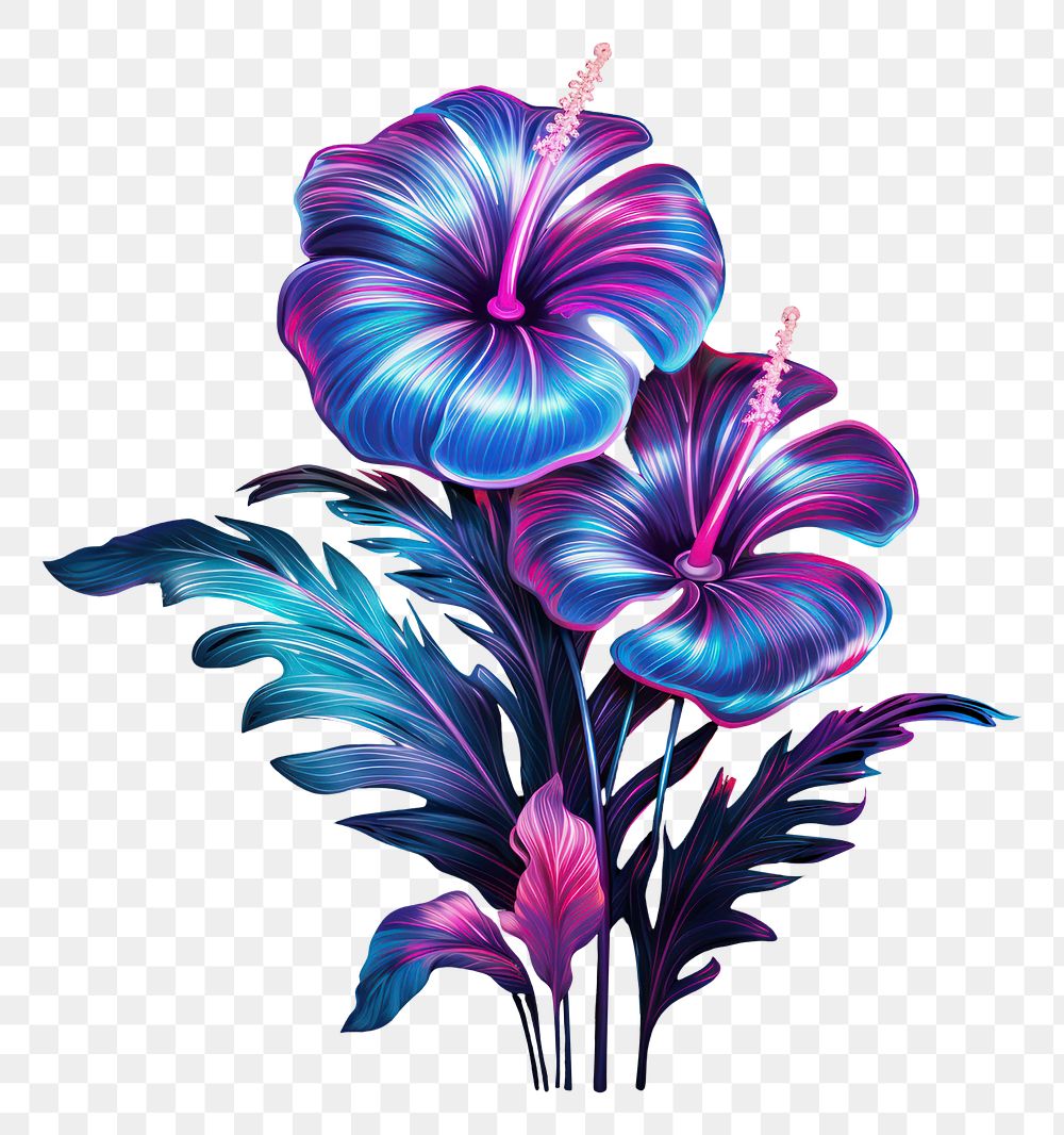 PNG Flamingo Flower flower purple plant. AI generated Image by rawpixel.