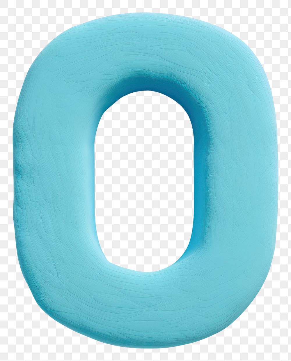 PNG Plasticine o letters turquoise blue text. 