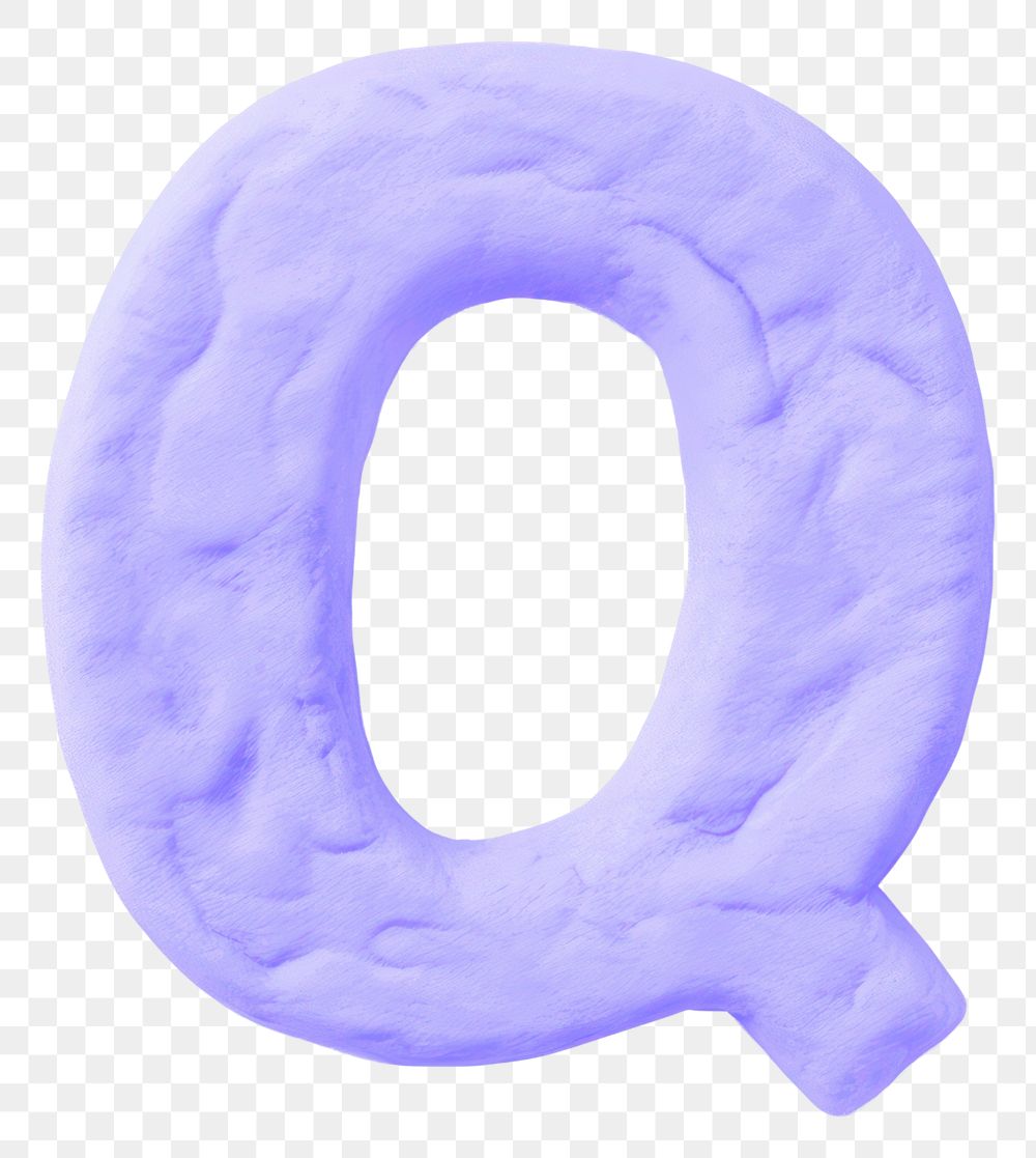 PNG Plasticine Q letters number text yellow. 