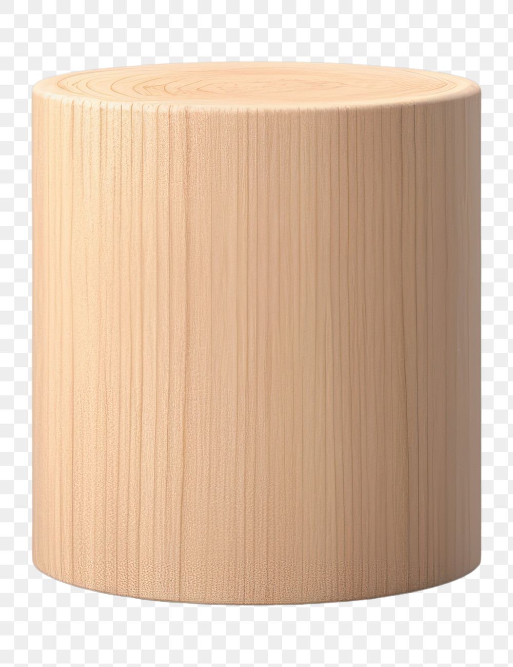 PNG Cylinder furniture wood white background. AI generated Image by rawpixel.