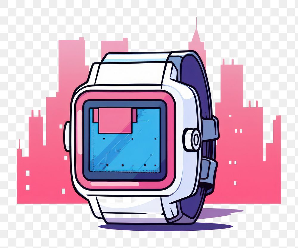 PNG Watch city architecture smart watch. 