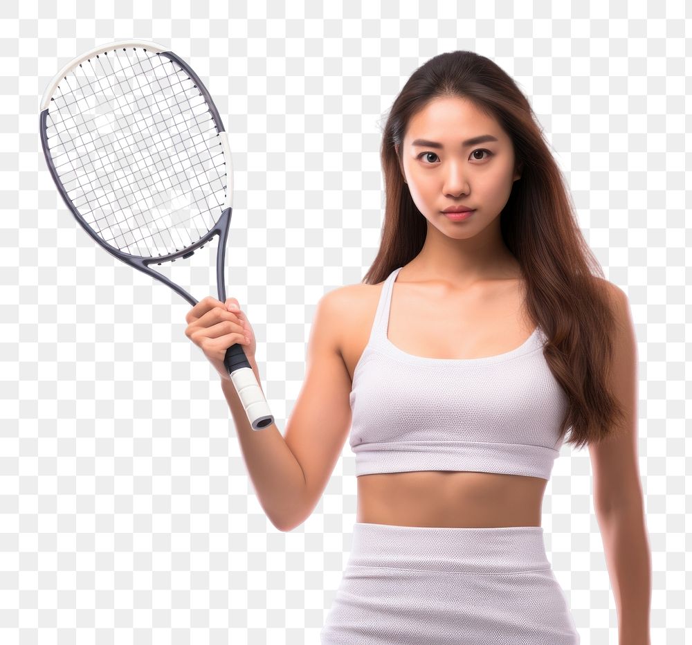 PNG  Tennis racquet holding racket sports. AI generated Image by rawpixel.