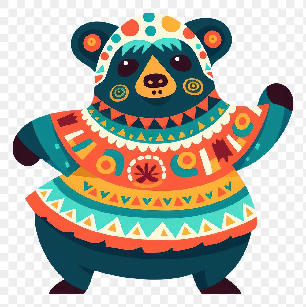 PNG Graphics bear art representation. AI generated Image by rawpixel.