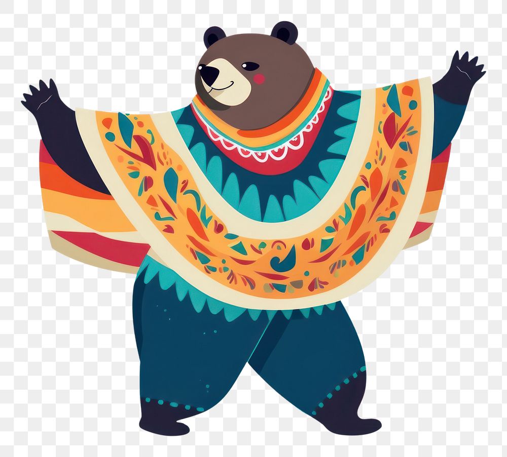 PNG Dancing bear graphics mammal representation. AI generated Image by rawpixel.