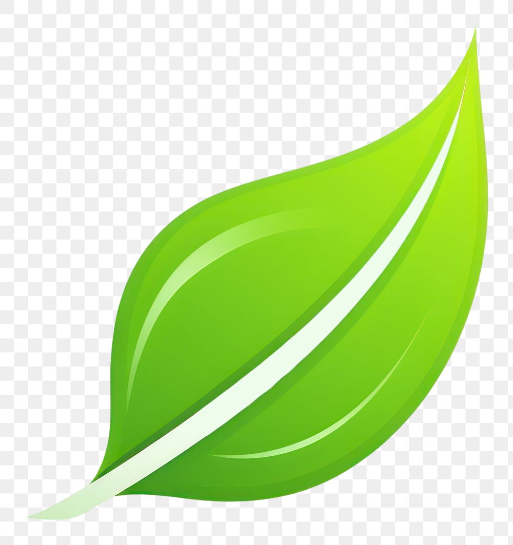 PNG  Green leaf ecology green plant logo. AI generated Image by rawpixel.