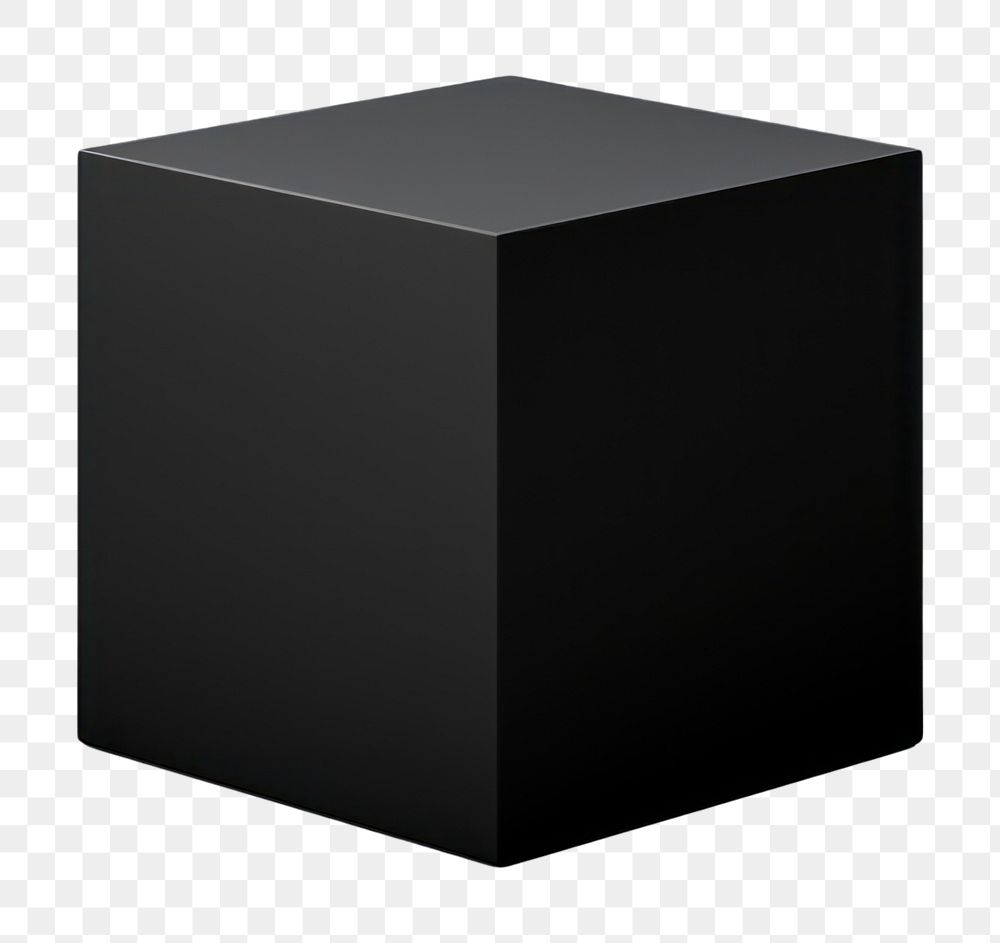 PNG Vector cube black white background simplicity. AI generated Image by rawpixel.