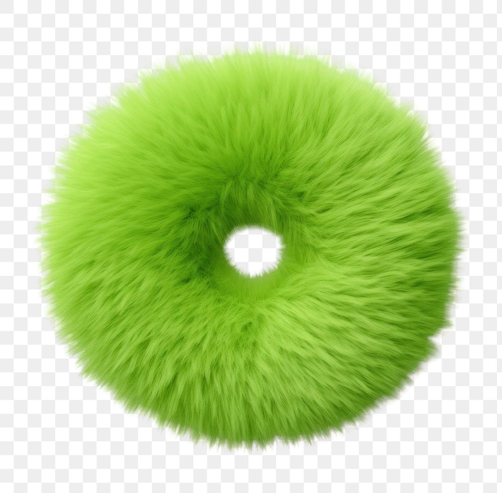 PNG Circle shape green fur white background. AI generated Image by rawpixel.