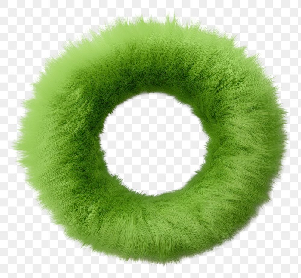 PNG Circle shape fur green white background. AI generated Image by rawpixel.