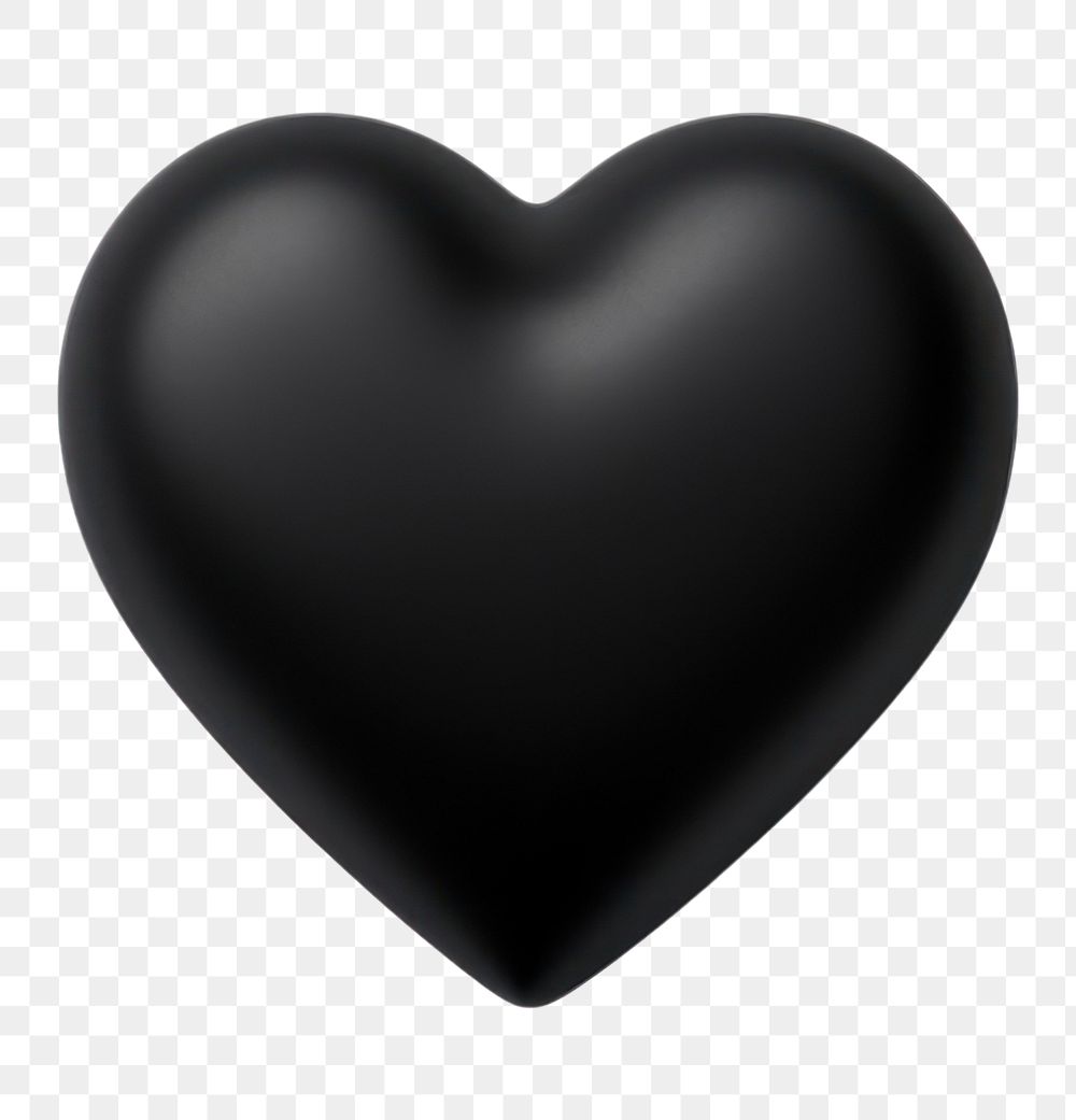PNG Heart shape black white background