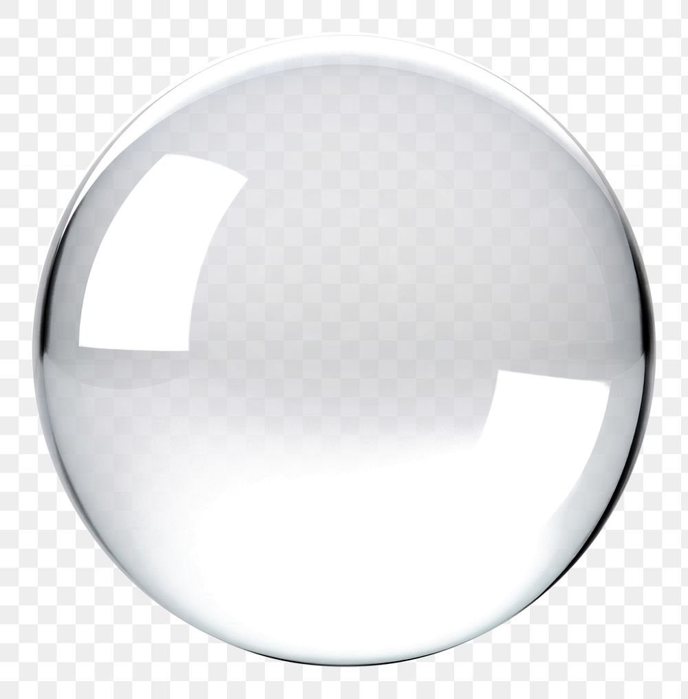 PNG Sphere shape transparent glass white background