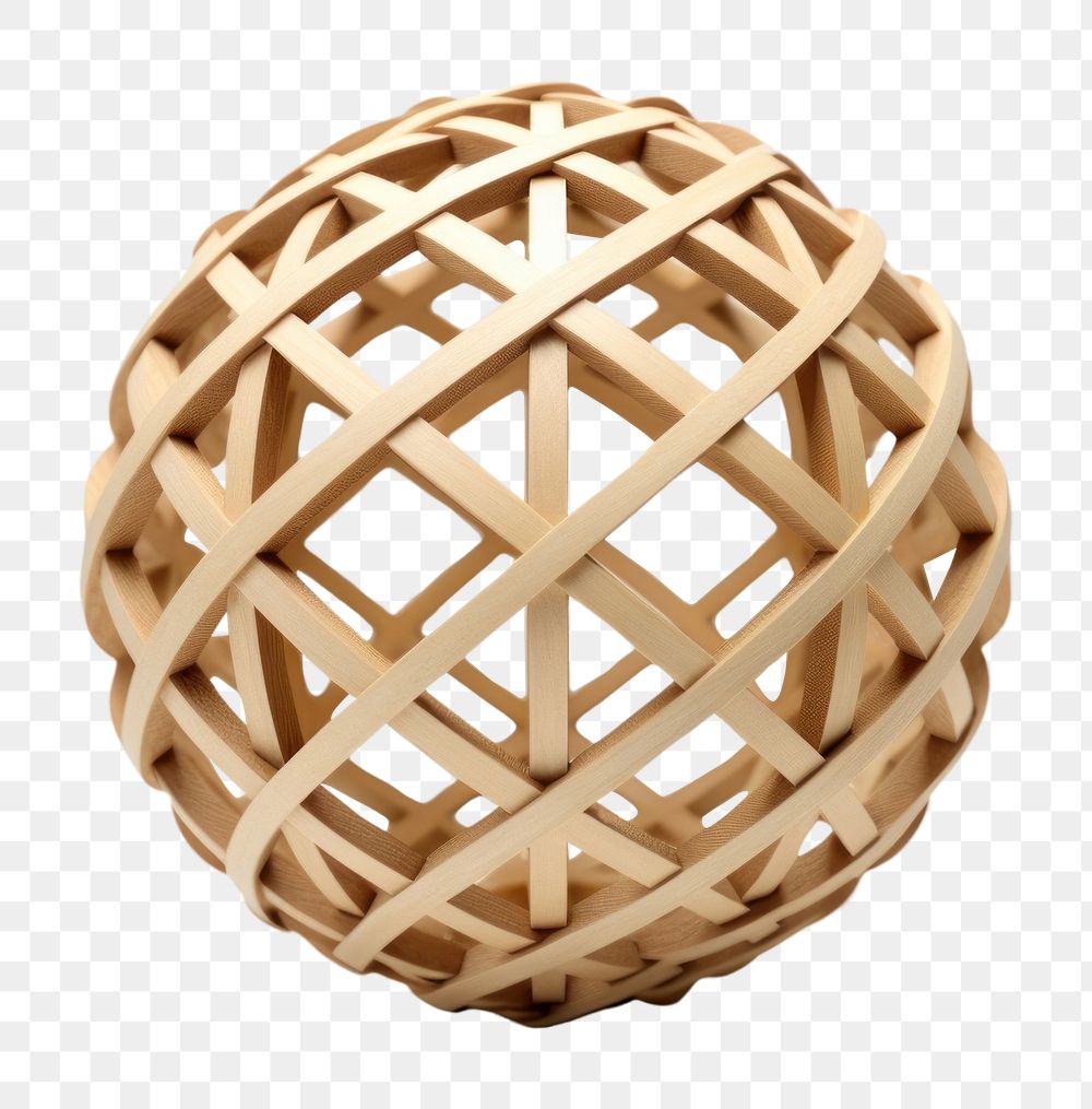 PNG Structure sphere wood shape white background. AI generated Image by rawpixel.