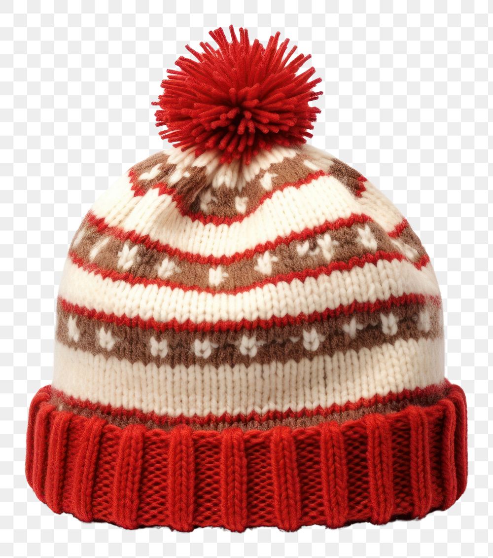 PNG Christmas woolen hat sweater beanie white. AI generated Image by rawpixel.