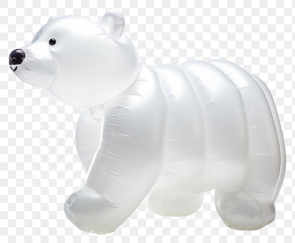 PNG Polar bear figurine wildlife animal. AI generated Image by rawpixel.