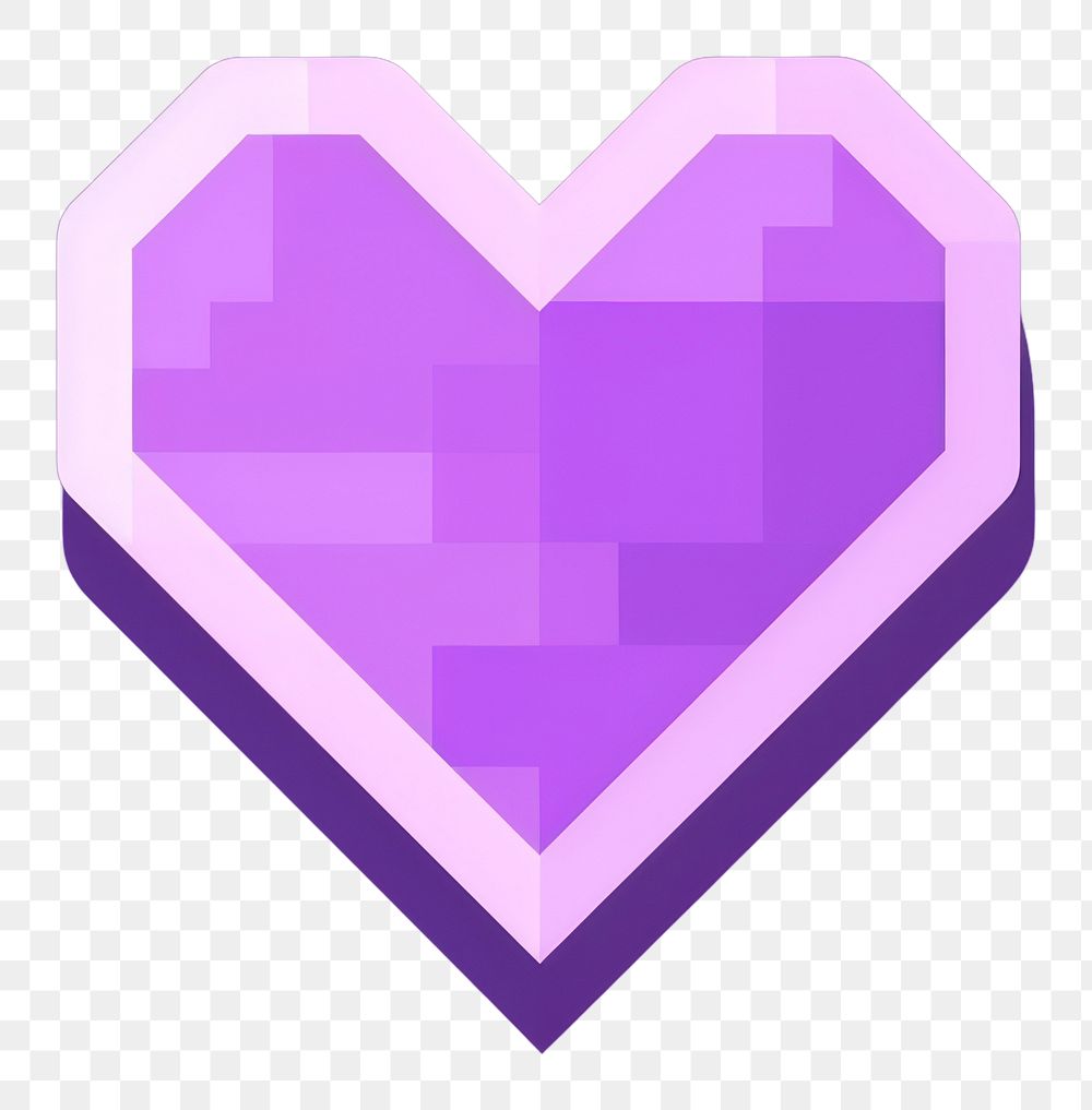 PNG Heart purple symbol shape. AI generated Image by rawpixel.